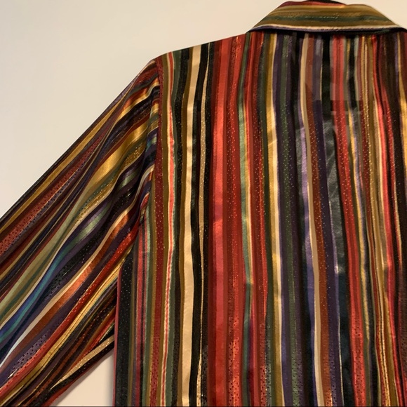 Yves St Clair | Vintage Striped Button Down Shirt - Picture 10 of 16